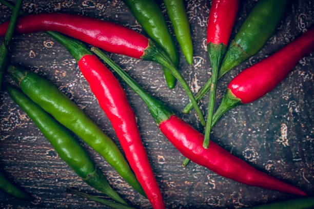 istock Fresh Organic Red and Green Chili Pepper 689731732