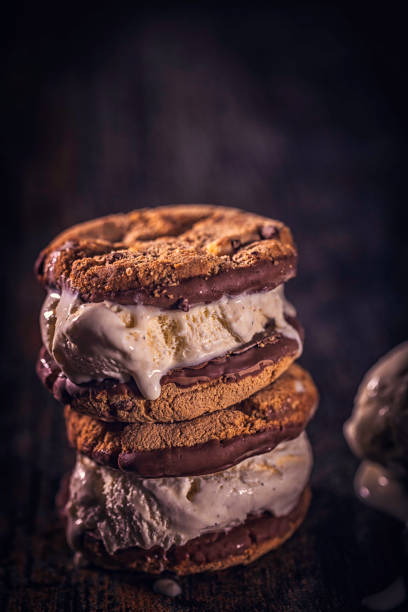 istock Homemade Chocolate Ice Cream Sandwich 689731816