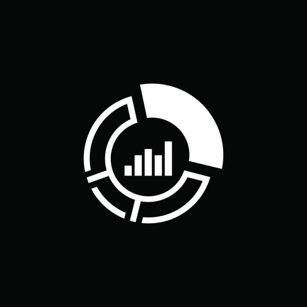 значок доли рынка. бизнес-концепция. плоский дизайн - spreadsheet improvement analyst graph stock illustrations