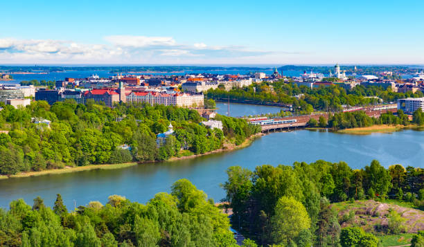 istock Aerial panorama of Helsinki, Finland 689734556