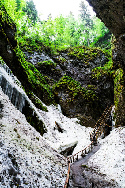 istock Underground ice cave in Scarisoara, Transylvania, Romania 689742900