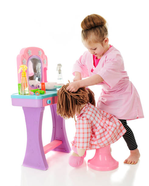 istock Pretending Beauty Salon 689745626