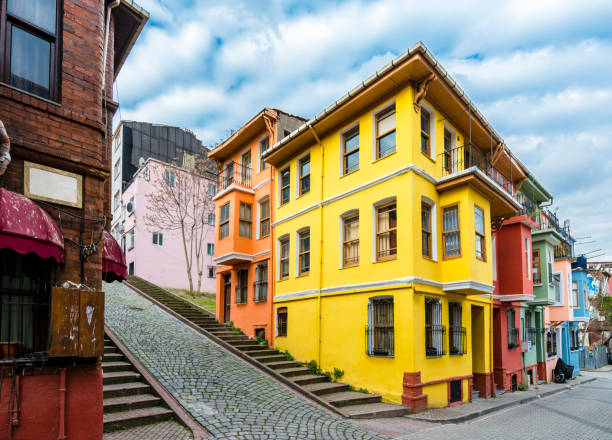 istock Balat district street view in Istanbul. 689766740
