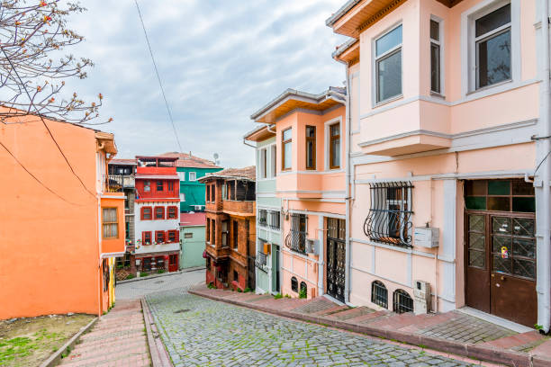 istock Balat district street view in Istanbul. 689766744