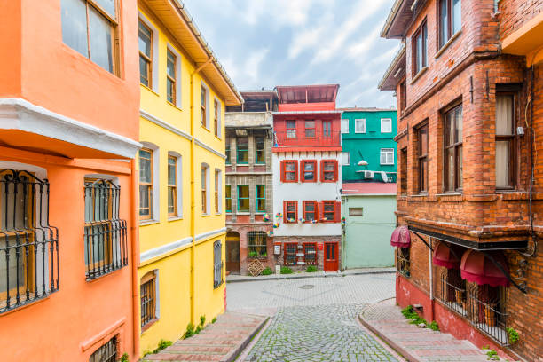 istock Balat district street view in Istanbul. 689766760