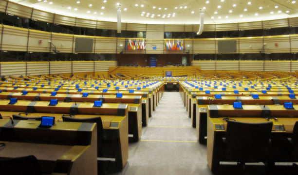 istock European Parliament main Conference Hall 689801898