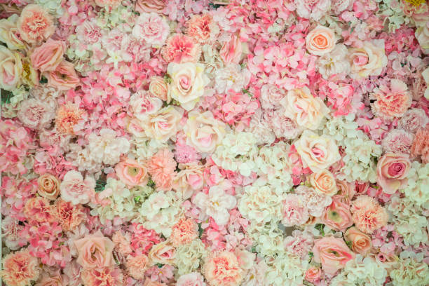 istock wedding backdrop with flower and wedding decoration 689802242