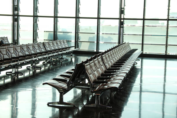 istock Airport Terminal Seats 689805186