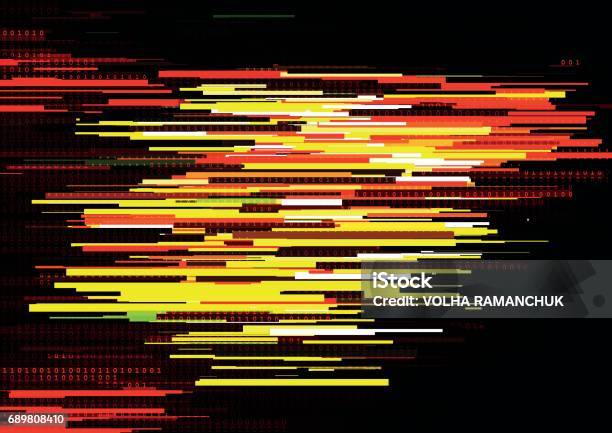 Abstract Background With Glitched Vertical Stripes Stream Line Binary ...