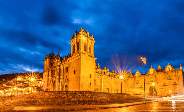 istock Cathedral church Plaza de Armas Cuzco Peru 689808914