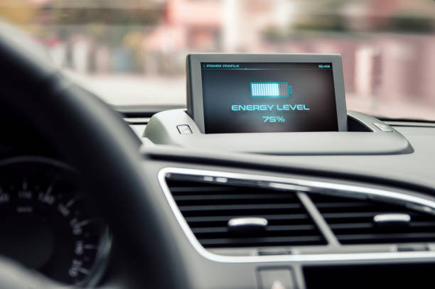 istock information about energy level in electric car 689809100