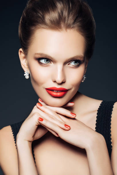 istock Studio shot of young beautiful woman 689819040