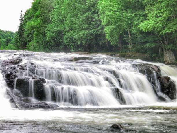 istock Buttermilk Falls Waterfall, Adirondack Park, Hamilton County, Long Lake, NY 689825230