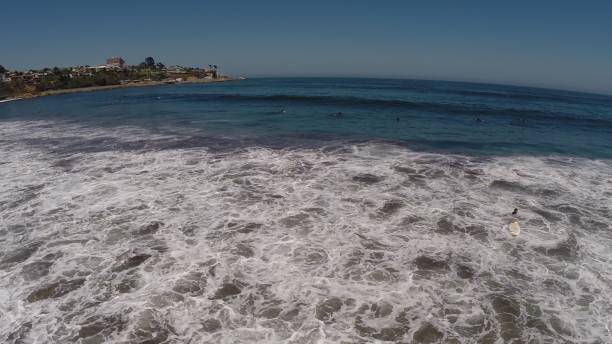 istock Aerial picture at a surfing beach in Chile 689839244