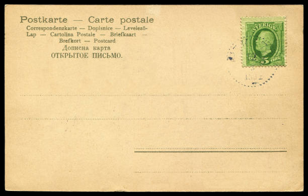 istock vintage blank Swedish postcard sent in early 20th century 689857180