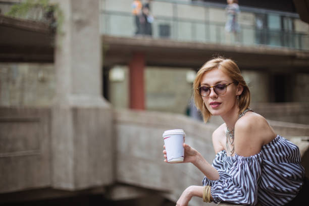 istock Woman on coffee break 689857418