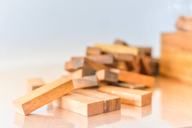istock Building wood toy. 689864354