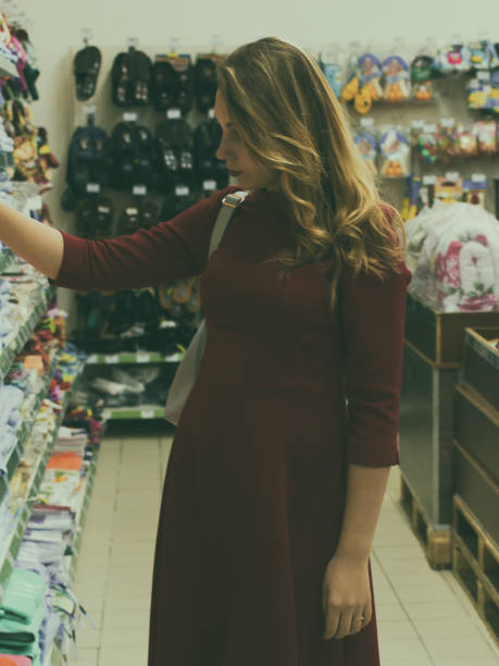 istock Young pretty woman, shopping, mall 689866940