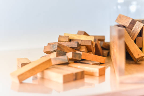 istock Building wood toy. 689867264