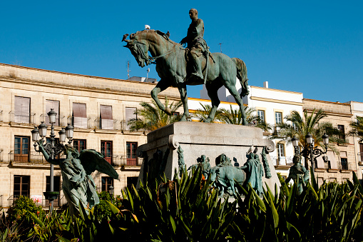 Miguel Primo de Rivera Monument in Arenal Plaza - Jerez - Spain