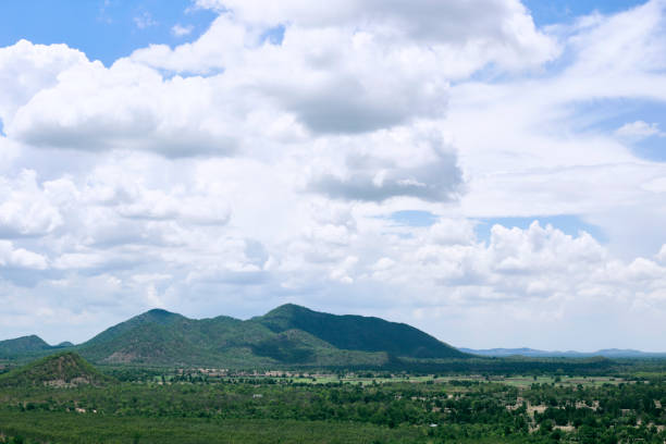 istock landscape nature - layer of mountain and sky view 689871908