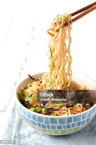 Noodle Salad With Mixed Veggies Stock Photo - Download Image Now - Canada, Carrot, Cucumber