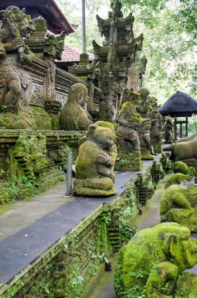 istock Temple at Monkey Forest Sanctuary in Ubud, Bali, Indonesia. 689883042