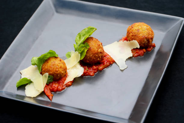 istock Meatballs in tomato sauce with parmesan 689889674
