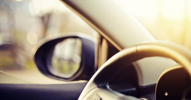 istock Background with the dashboard of the car 689890306