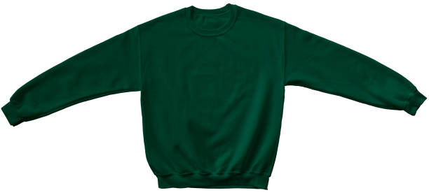 istock Blank sweatshirt green color mock up template 689892704