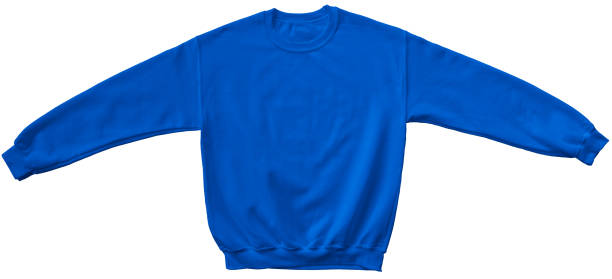 istock Blank sweatshirt blue color mock up template 689892708