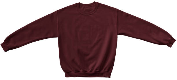 istock Blank sweatshirt maroon color mock up template 689892724