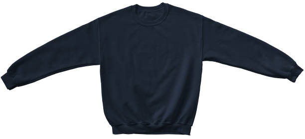 istock Blank sweatshirt navy color mock up template 689892736