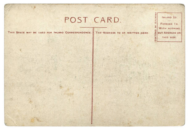 istock vintage blank British postcard unused background in early 20th century 689892764