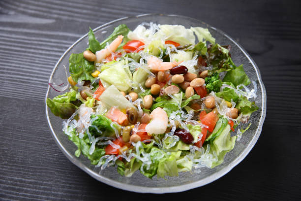 istock fresh shrimp and beans salad 689904856