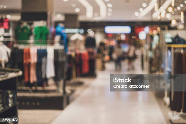 Abstract Blurred Background Of Department Store Stock Photo - Download Image Now - Store, Retail, Backgrounds