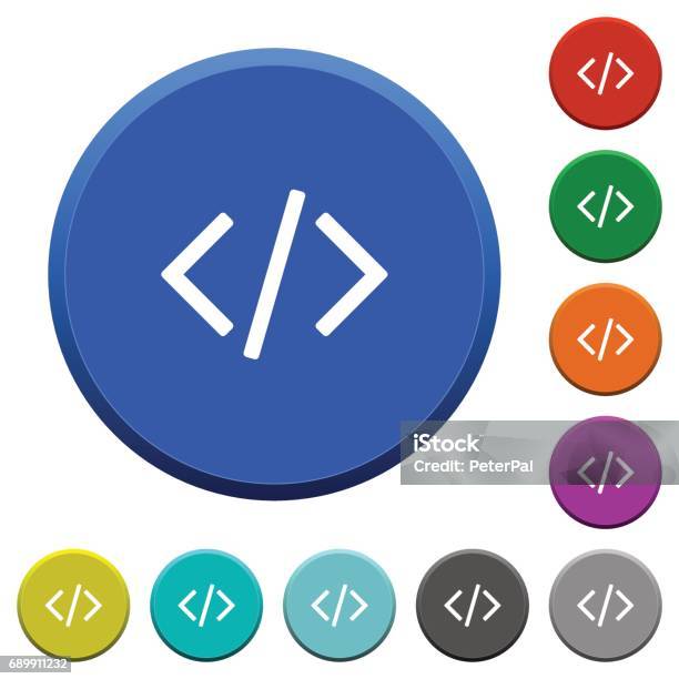 Bevel Buttons Programming Code Beveled Buttons Stock Illustration - Download Image ...
