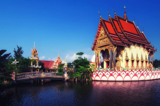 istock Wat Plai Laem temple with 18 hands God statue (Guanyin), Koh Samui, Surat Thani, Thailand. 689929194