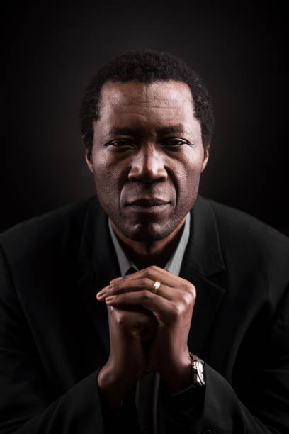 istock Handsome african black man studio portrait. 689935856