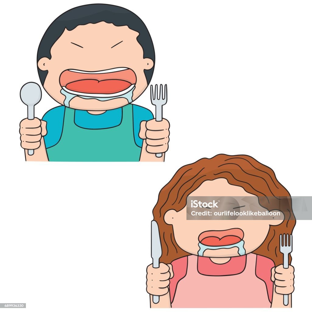 Hungry People Stock Illustration - Download Image Now - Adult, Apron ...
