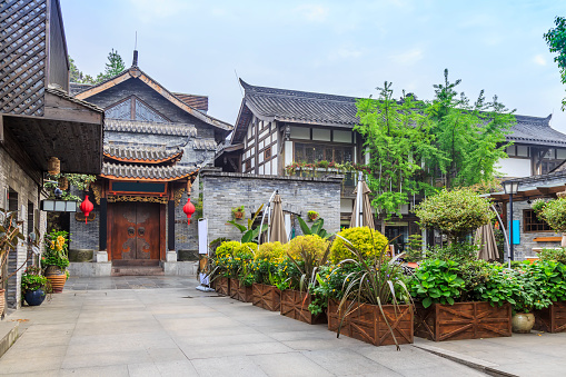 Old building of Kuan Alley and Zhai Alley in Chengdu