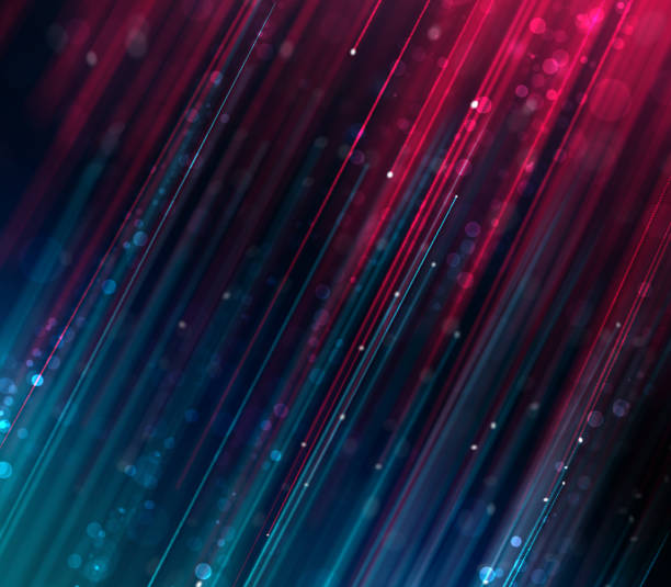 istock Abstract blurred rays of blue and purple color background. 689952376