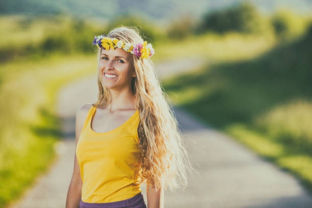 istock Woman enjoys in the nature 689954590