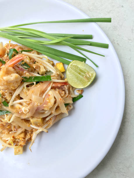 istock Pad Thai, stir-fried rice noodles with shrimp. 689955954
