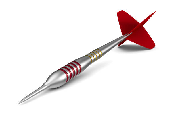 istock Dart on white background. Isolated 3D illustration 689959996