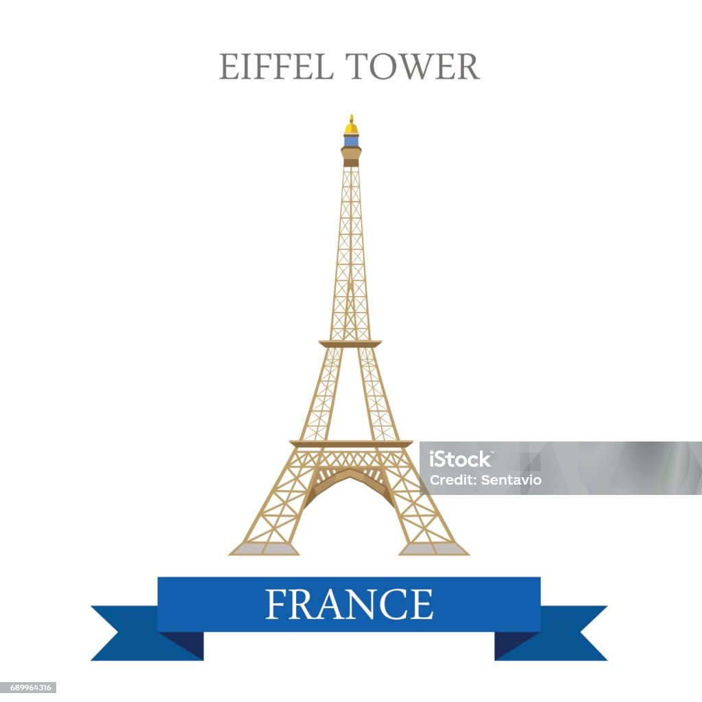 Tháp Eiffel Ở Paris Nước Pháp Phong Cách Hoạt Hình Phẳng Phong Cách Lịch Sử  Cảnh Quan Cho Thấy Nơi Thu Hút Trang Web Vector Minh Họa Các Quốc Gia Thế  Giới