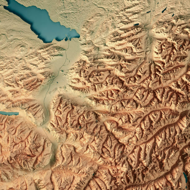 istock Vorarlberg Bundesland Austria 3D Render Topographic Map 689966832