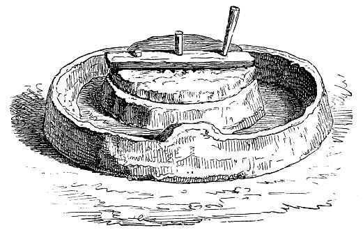 Antique illustration of a Millstone