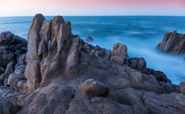 istock Rocky Coastline at Twilight - Monterey Bay, California 689990662
