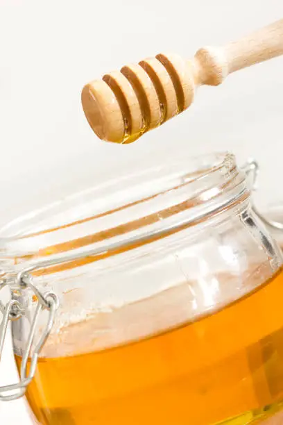 Jar of honey./Jar of honey